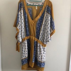 Free people Gold Dress